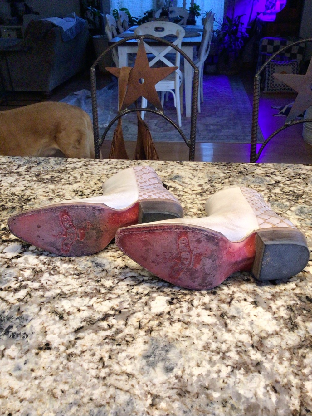 Freebird Cream Leather Pointed Toe Ankle Booties - Picture 6 of 8